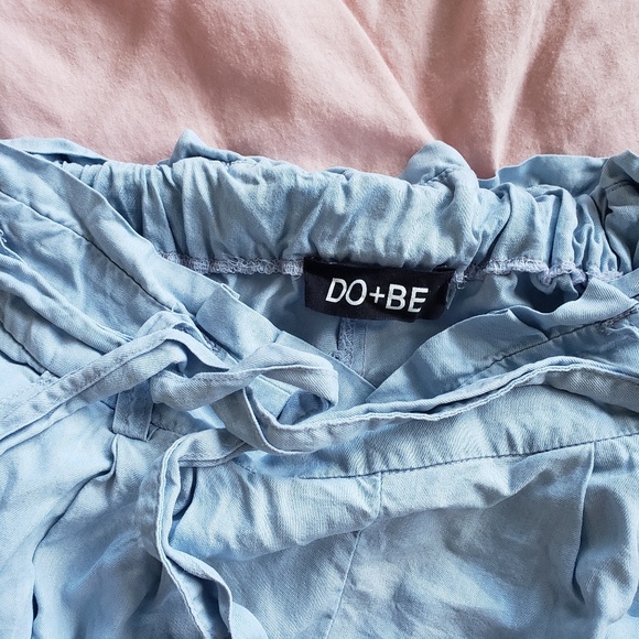 EUC High Waisted Chambray Tie Pants - Picture 3 of 3